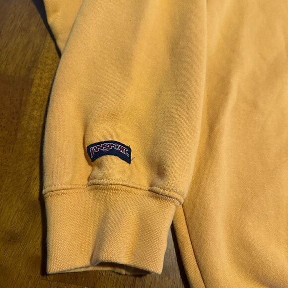 VTG Jansport Navy College Embroidered Hoodie Sweatshirt Pullover Men's Size XXL - Picture 3 of 9